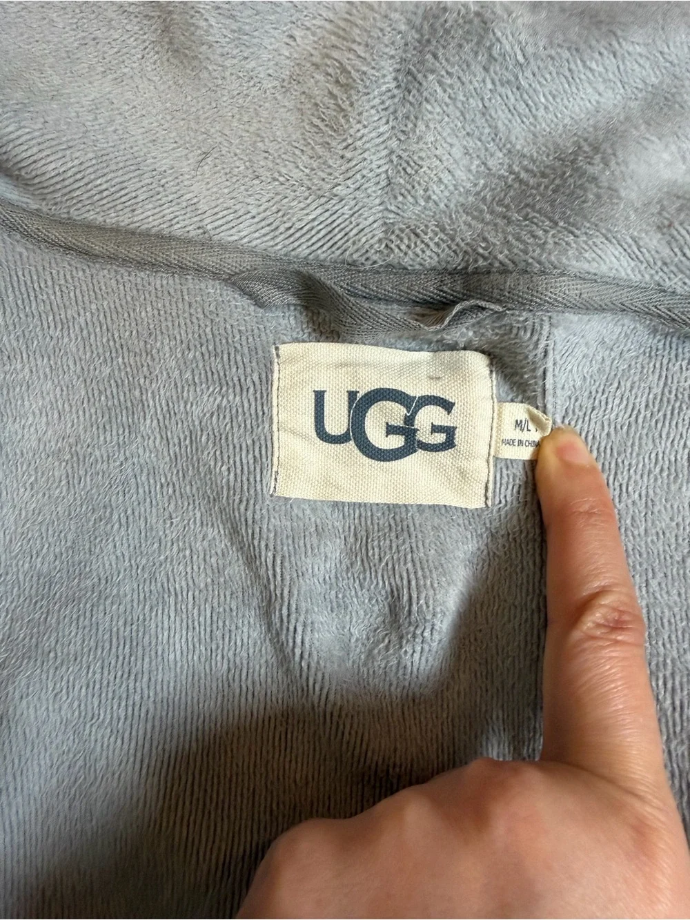 UGG Grey Bathrobe Size Medium/Large Unisex